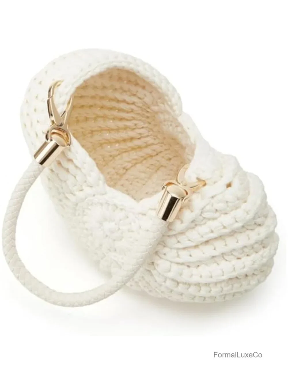 Handwoven Seashell Bag Crochet Boho Evening Clutch Crossbody Shoulder Purse